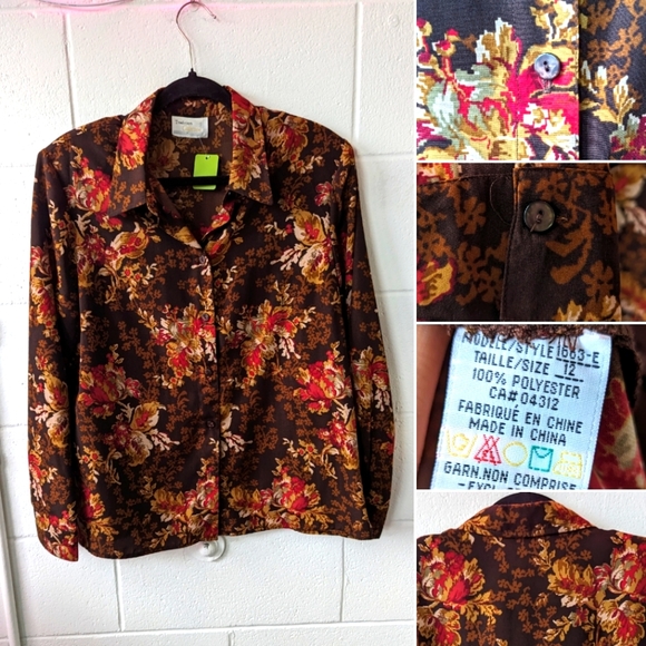 004- Vintage Button Down - Size 12 - Picture 1 of 6